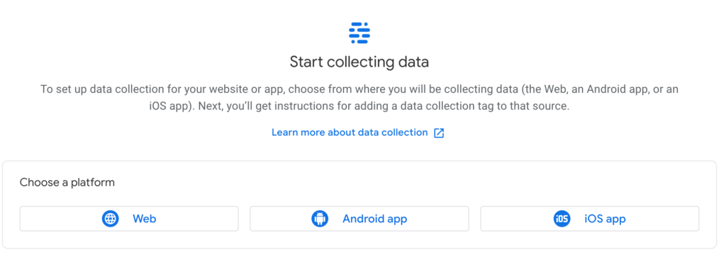 Google Analytics Collect Data